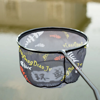 Ultra Light Carbon Titanium Alloy Fishing Net - Anti-Hook Deep Net Head with Solid Construction