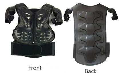 Youth Body Protection Armor Vest for Kids 1-1.7M - Motocross, Skiing & Skating Protective Gear