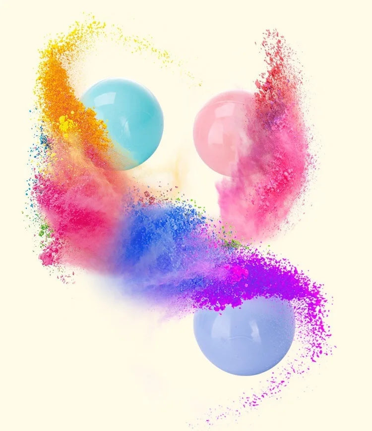 Colorful Ocean Ball Pit Balls - Eco-Friendly Non-Toxic Plastic Play Balls 5.5cm (50pcs Love & Star Shapes)