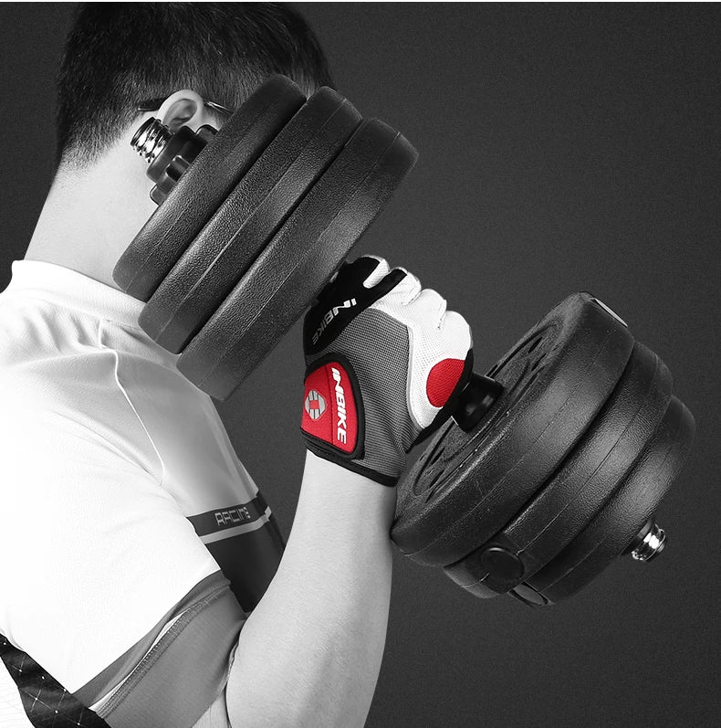 Half-Finger Gel Cycling Gloves - Shockproof Padded Sport Gloves for Men & Women