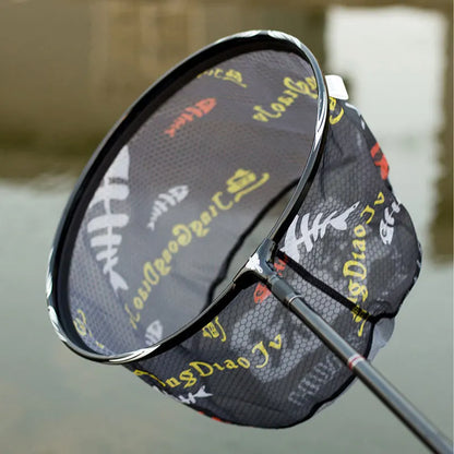 Ultra Light Carbon Titanium Alloy Fishing Net - Anti-Hook Deep Net Head with Solid Construction