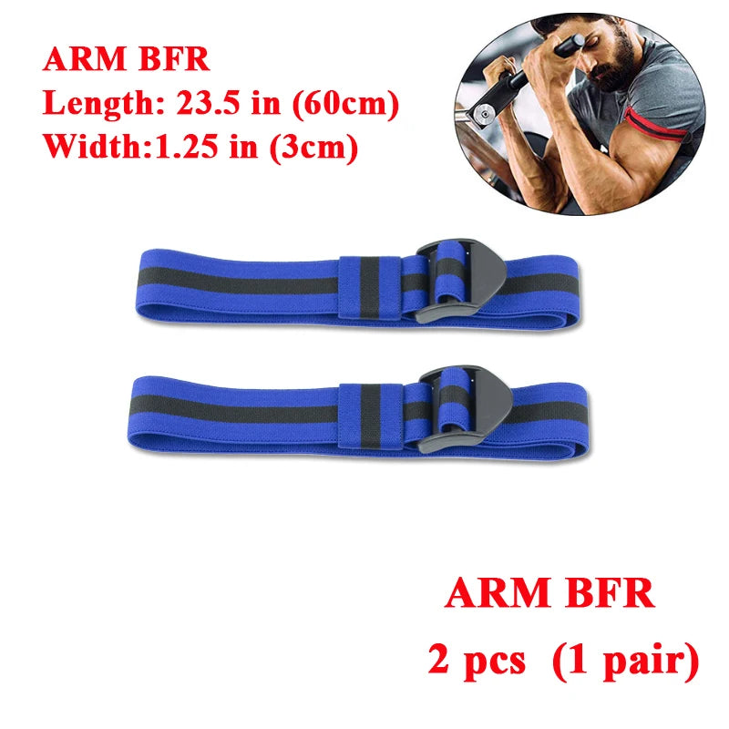 Blood Flow Restriction Bands - BFR Occlusion Training Wraps for Arms & Legs, Muscle Growth & Strength Training