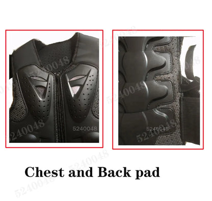 Youth Body Protection Armor Vest for Kids 1-1.7M - Motocross, Skiing & Skating Protective Gear