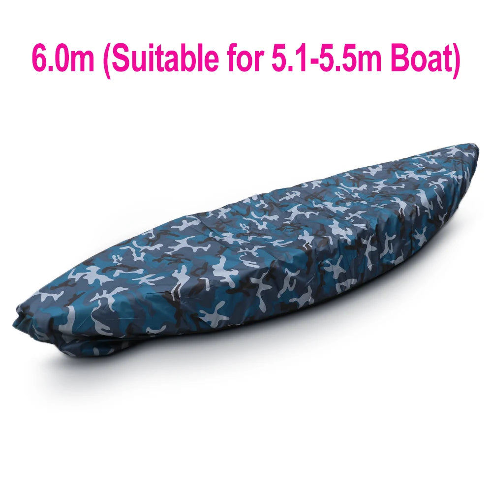 Universal Kayak Storage Cover - Waterproof UV-Resistant Nylon Dust Cover for Boats and Canoes