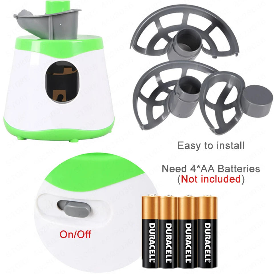 Dual-Power Portable Table Tennis Robot - Professional Ping Pong Ball Pitching Machine for Training