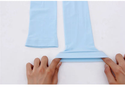 UV Protection Cycling Arm Sleeves - Long Fingerless Gloves for Running, Fishing, Golf, and Outdoor Sports