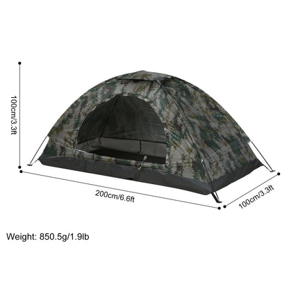 Ultralight 1/2 Person Camping Tent - Portable Hiking Tent with Anti-UV Coating for Outdoor Adventures