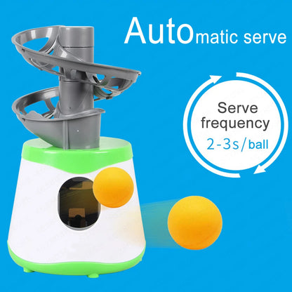 Dual-Power Portable Table Tennis Robot - Professional Ping Pong Ball Pitching Machine for Training