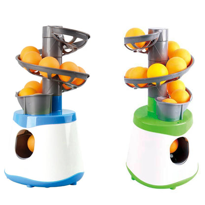 Dual-Power Portable Table Tennis Robot - Professional Ping Pong Ball Pitching Machine for Training