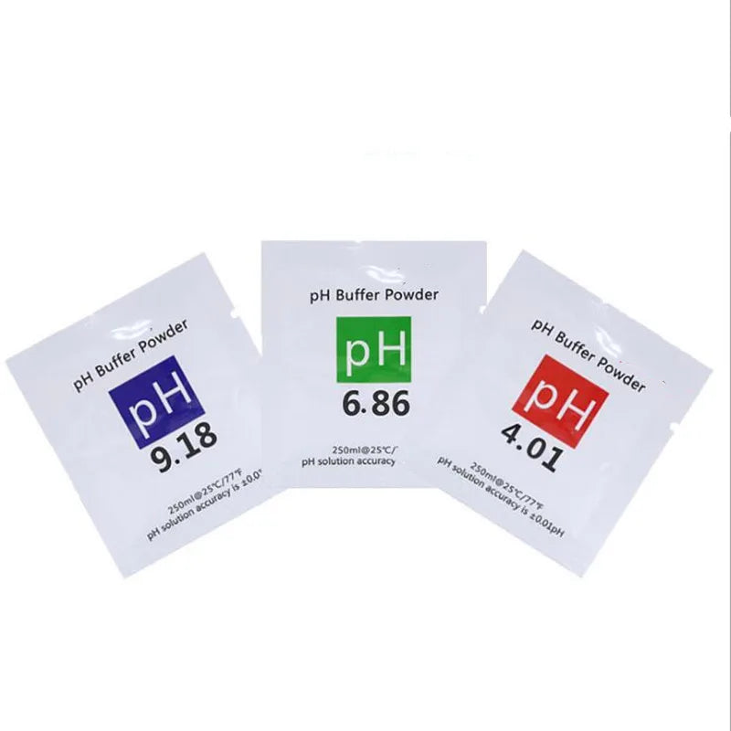 pH Buffer Powder Calibration Solution - 3pcs 4.01/6.86/9.18 for pH Test Meters