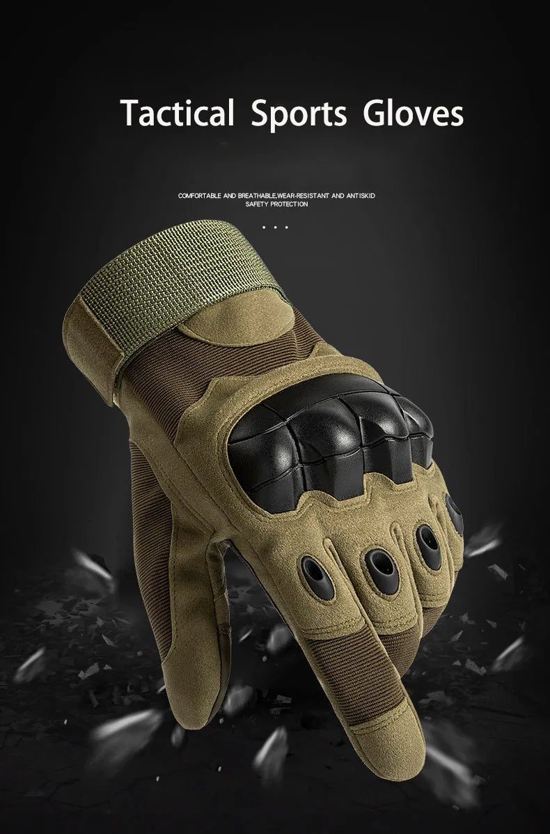 Tactical Touch Screen Gloves - Multi-Sport Protection for Motorcycle, Camping, Hiking, Rock Climbing, Hunting & Fitness