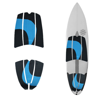 Premium EVA Surfboard Traction Pads - 6 Piece Set
