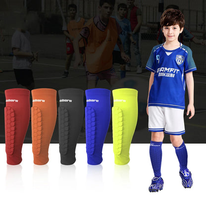 Soccer Shin Guards (XS-XL) - Adult & Kids Crashproof Football Calf Protector Leg Sleeves for Training Protection