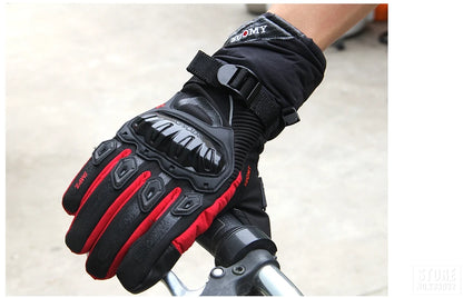 Winter Motorcycle Gloves - Windproof Waterproof Touch Screen Motocross Riding Gloves for Men