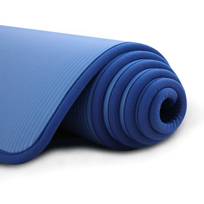 Extra Thick 10MM NBR Yoga Mat - 183cm x 61cm Non-Slip Exercise Mat for Pilates & Gym Workouts with Carrying Strap