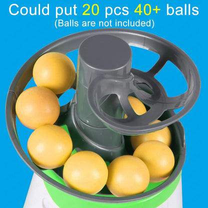 Dual-Power Portable Table Tennis Robot - Professional Ping Pong Ball Pitching Machine for Training