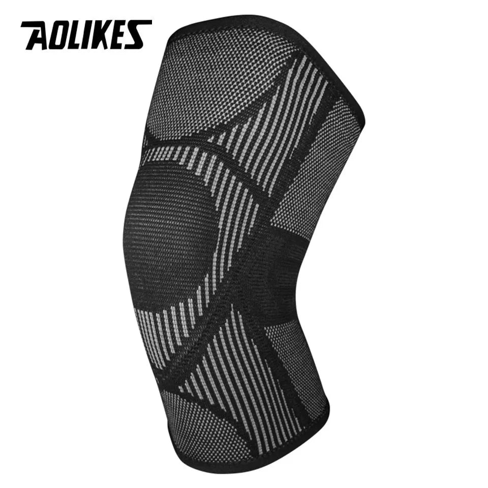AOLIKES Knee Brace - Arthritis Support Compression Sleeve for Sports, Fitness, Cycling & Running Protection (1 Piece, Nylon)