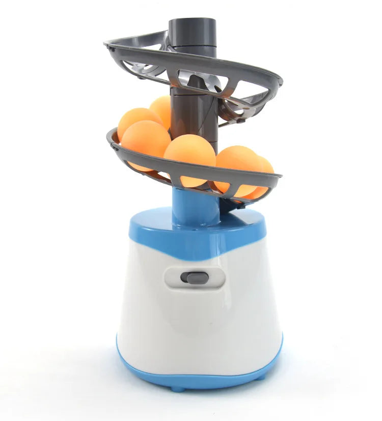 Dual-Power Portable Table Tennis Robot - Professional Ping Pong Ball Pitching Machine for Training