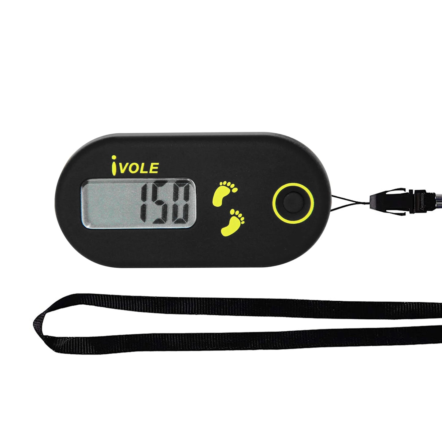 Clip-On Pedometer – Portable LCD Step Counter with Calorie Tracking for Fitness & Outdoor Sports