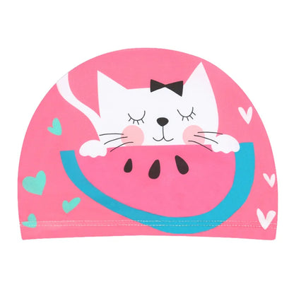 Professional Cartoon Swimming Cap for Kids