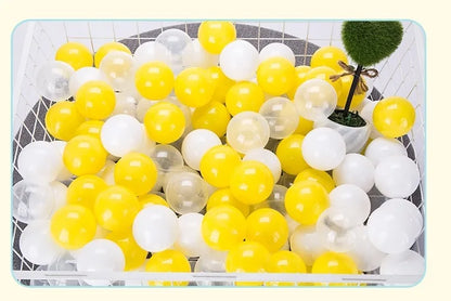 Colorful Ocean Ball Pit Balls - Eco-Friendly Non-Toxic Plastic Play Balls 5.5cm (50pcs Love & Star Shapes)