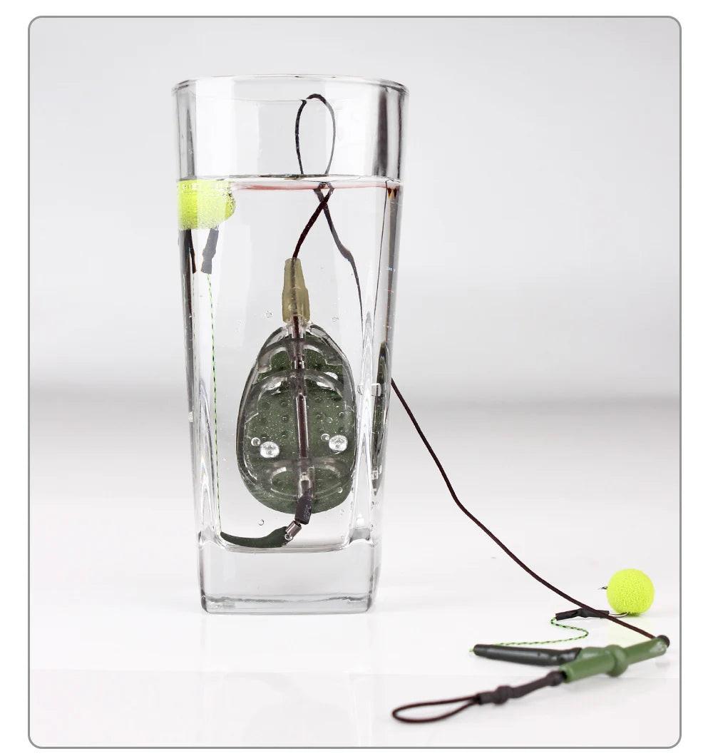 High Carbon Steel Carp Fishing Feeder Hook - Metal Bait Cage Line Group (30g-100g) - Artificial Lure Accessories