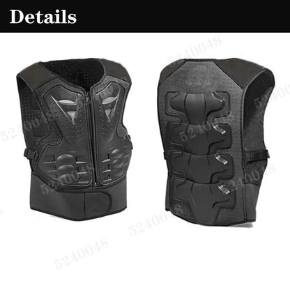 Youth Body Protection Armor Vest for Kids 1-1.7M - Motocross, Skiing & Skating Protective Gear