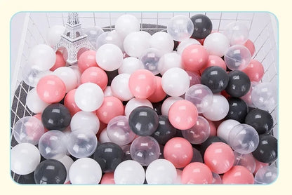 Colorful Ocean Ball Pit Balls - Eco-Friendly Non-Toxic Plastic Play Balls 5.5cm (50pcs Love & Star Shapes)