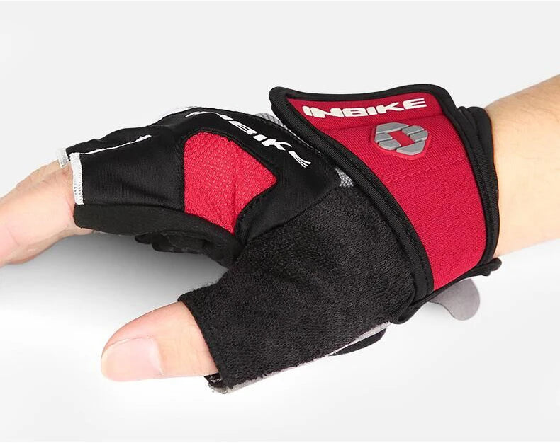 Half-Finger Gel Cycling Gloves - Shockproof Padded Sport Gloves for Men & Women