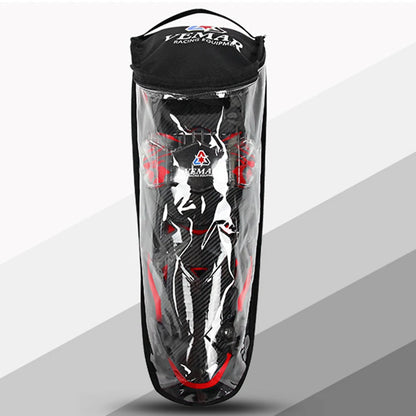 Red Motorcycle Knee Pads - Motocross Safety Protection Guards