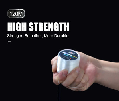 Premium Japanese Fluorocarbon Fishing Line - 120M Carbon Fiber Leader Wire - 0.20mm-0.60mm Diameter - 7.15LB-45LB Strength - Fast Sinking Lure Line