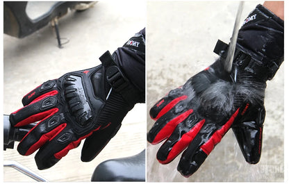 Winter Motorcycle Gloves - Windproof Waterproof Touch Screen Motocross Riding Gloves for Men