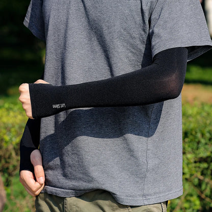 UV Protection Cycling Arm Sleeves - Long Fingerless Gloves for Running, Fishing, Golf, and Outdoor Sports