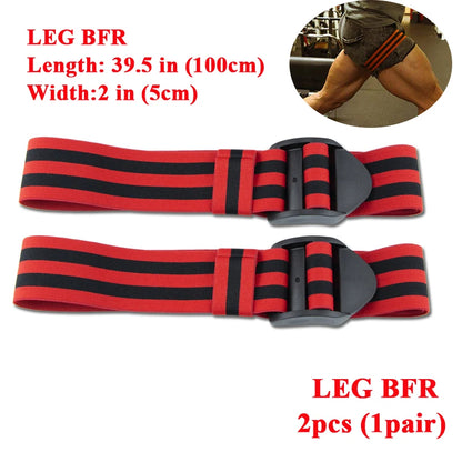 Blood Flow Restriction Bands - BFR Occlusion Training Wraps for Arms & Legs, Muscle Growth & Strength Training