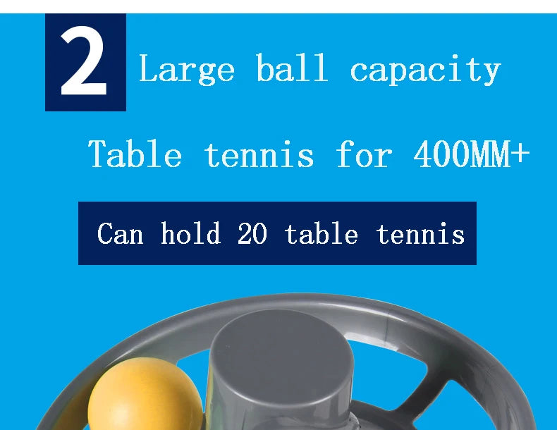 Dual-Power Portable Table Tennis Robot - Professional Ping Pong Ball Pitching Machine for Training