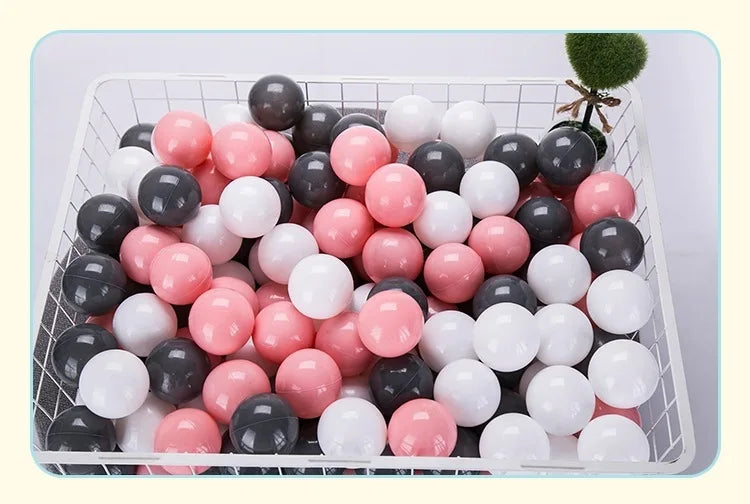 Colorful Ocean Ball Pit Balls - Eco-Friendly Non-Toxic Plastic Play Balls 5.5cm (50pcs Love & Star Shapes)