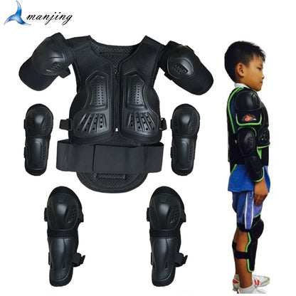 Youth Body Protection Armor Vest for Kids 1-1.7M - Motocross, Skiing & Skating Protective Gear