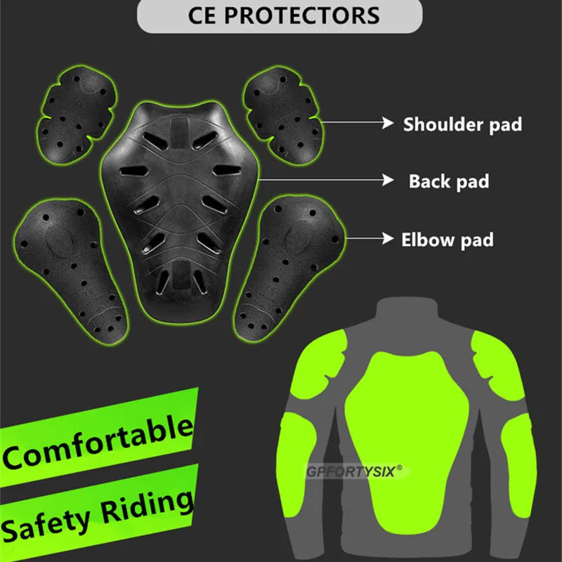 LYSCHY CE Level 2 Motorcycle Back Protector Armor - Built-in Body Protection for Motocross Racing