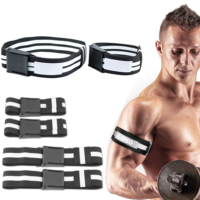 Blood Flow Restriction Bands - BFR Occlusion Training Wraps for Arms & Legs, Muscle Growth & Strength Training