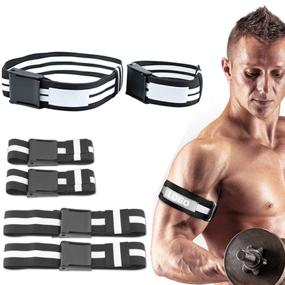 Blood Flow Restriction Bands - BFR Occlusion Training Wraps for Arms & Legs, Muscle Growth & Strength Training