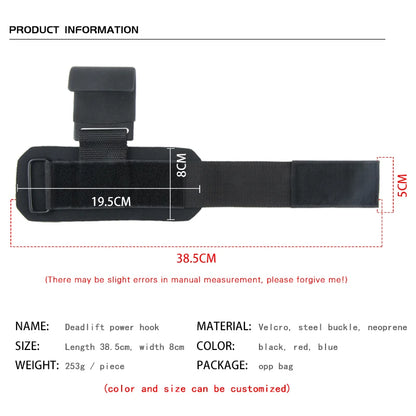 Professional Weight Lifting Hook Grips with Wrist Wraps
