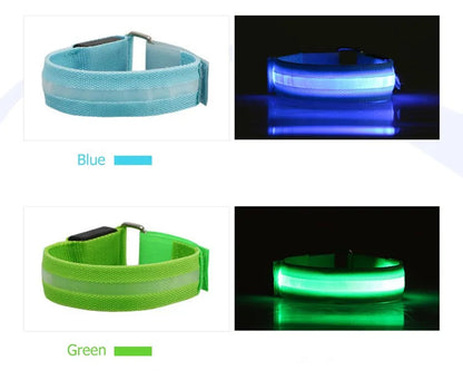 LED Horse Leg Safety Straps - 4 Piece Set for Night Riding