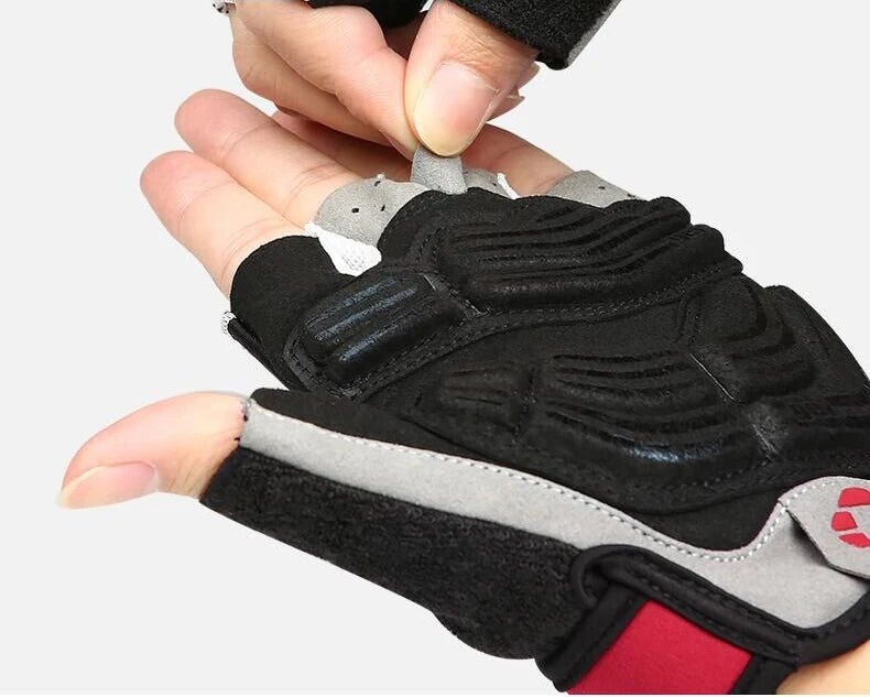 Half-Finger Gel Cycling Gloves - Shockproof Padded Sport Gloves for Men & Women