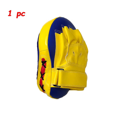 Curved PU Training Pads (1-2 Pack) – Focus Punching Mitts for Boxing, Taekwondo, Muay Thai & Karate (Adults & Kids)