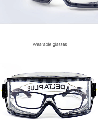 Large Field Safety Goggles UV Protection Anti-Fog Windproof Riding Glasses Anti-Splash Anti-Shock for Welding Polishing Sports