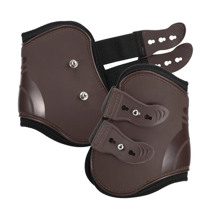 Adjustable Horse Leg Boots Set (2/4PCS) - Front & Hind Leg Guards with Tendon Protection & Hock Brace