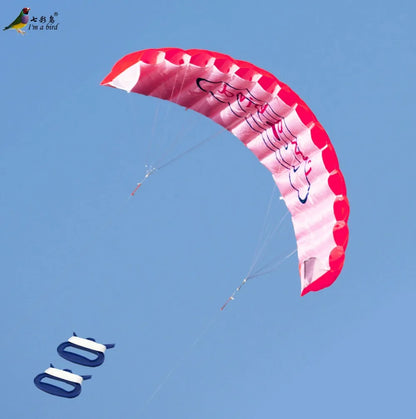 1.4m Dual Line Stunt Parafoil Kite - 140cm x 57cm - Composite Material - Ages 14+ - Unisex
