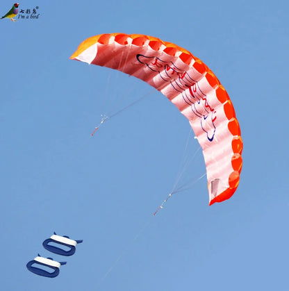 1.4m Dual Line Stunt Parafoil Kite - 140cm x 57cm - Composite Material - Ages 14+ - Unisex
