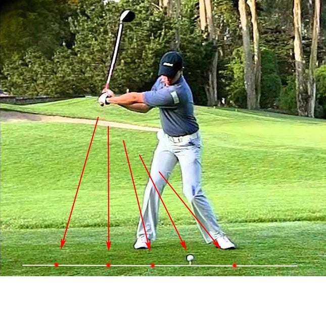 Golf Swing Plane Trainer - Laser Pointer Training Aid for Swing Correction & Direction Guide
