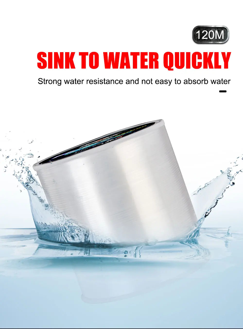 Premium Japanese Fluorocarbon Fishing Line - 120M Carbon Fiber Leader Wire - 0.20mm-0.60mm Diameter - 7.15LB-45LB Strength - Fast Sinking Lure Line